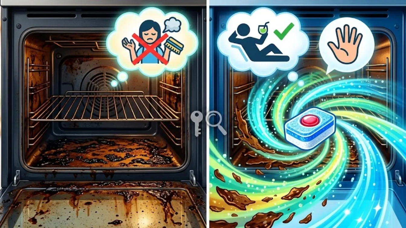 Geen schrobben meer: waarom een vaatwastablet in je oven de ultieme hack is voor aangekoekt vet